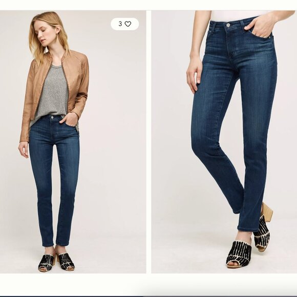Anthropologie Denim - Anthropologie AG Prima Cigarette Leg Dark Wash Jeans size 28R